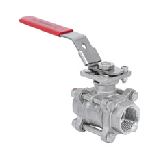 Rp 1'' 3 piezas de 2 vías válvula de bola de acero inoxidable 69 bar RTFE ISO-Top F04/F05 - TamesonPRO 1121-100