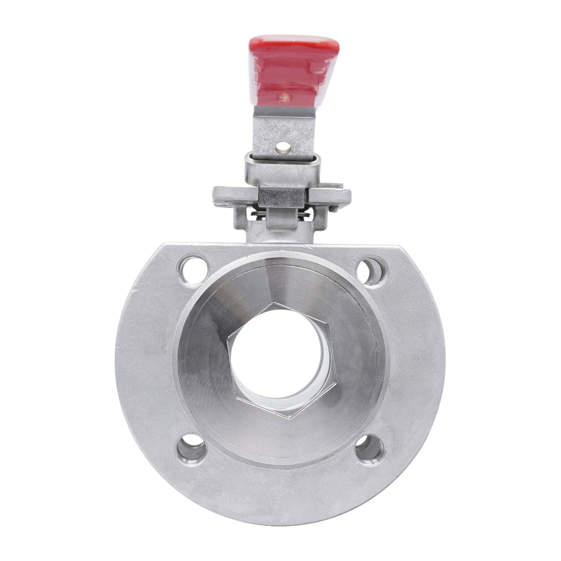 DN25 PN40 1-Pieza 2-Vías Acero Inoxidable Brida Válvula De Bola PTFE ISO-Top F04 - TamesonPRO 1122-025