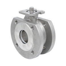 DN15 PN40 1-Pieza 2-Vías Acero Inoxidable Brida Válvula De Bola PTFE ISO-Top F03 - TamesonPRO 1122-015