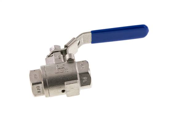 G Válvula de bola de acero inoxidable con ventilación de 1/2 pulgada