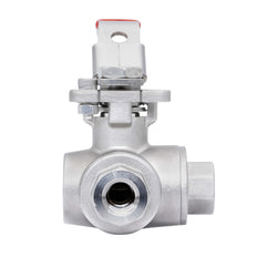 Rp 1/2'' 3 vías puerto en T válvula de bola de acero inoxidable 69 bar RTFE ISO-Top F04 - TamesonPRO 1125-012-T