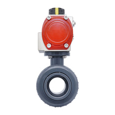 63mm Válvula De Bola Neumática PVC De 2 Vías Cierre Doble Efecto