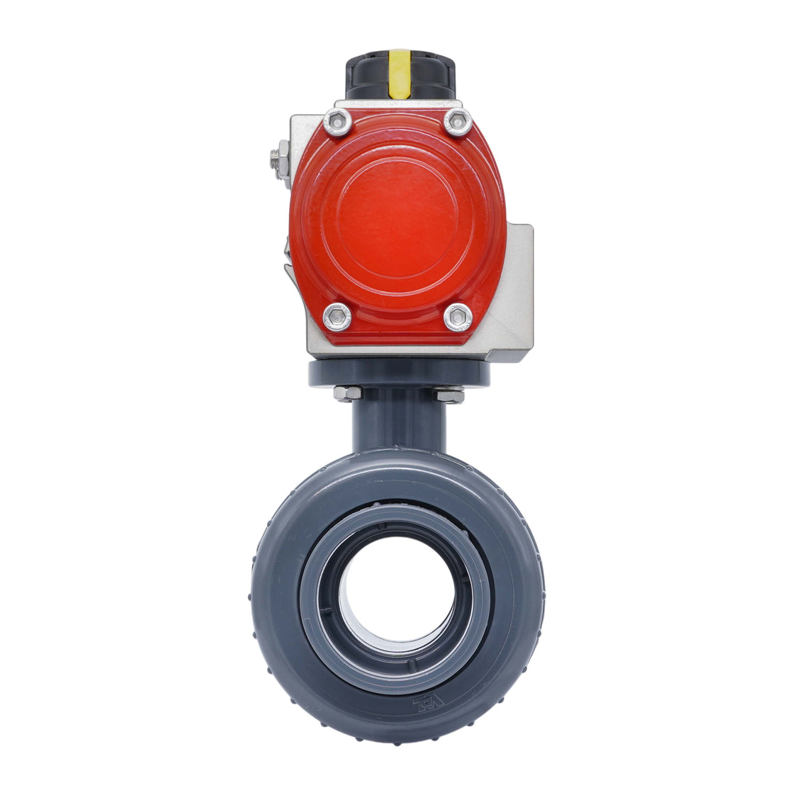 50mm Válvula De Bola Neumática PVC De 2 Vías Apertura Por Resorte