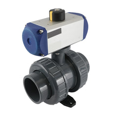 Válvula De Bola Neumática De PVC De 2 Vías De 63mm Con Resorte Abierto - VDL