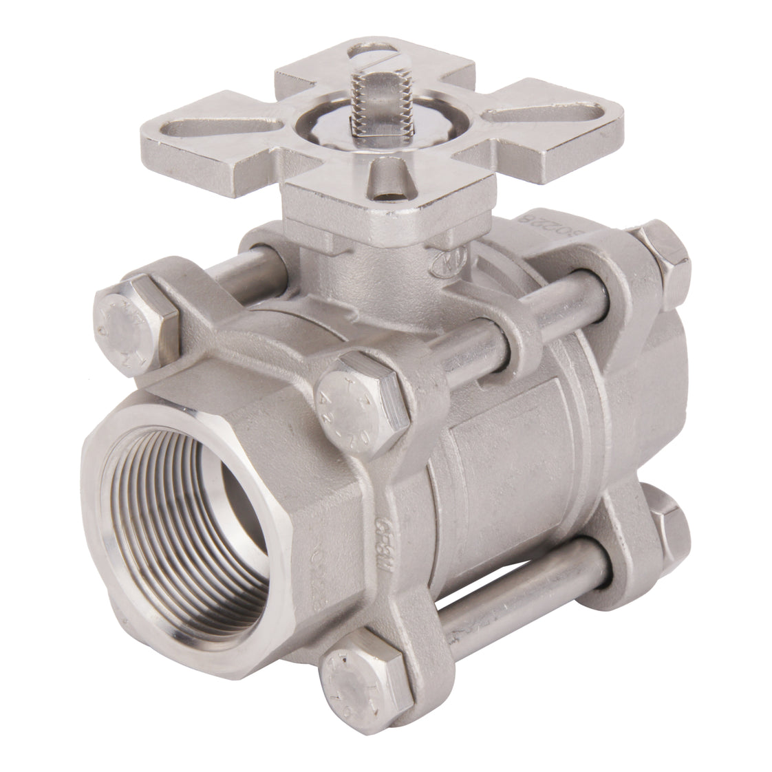 Válvula de bola neumática de 2 vías de acero inoxidable y muelle abierto G1'' - BL2SA3