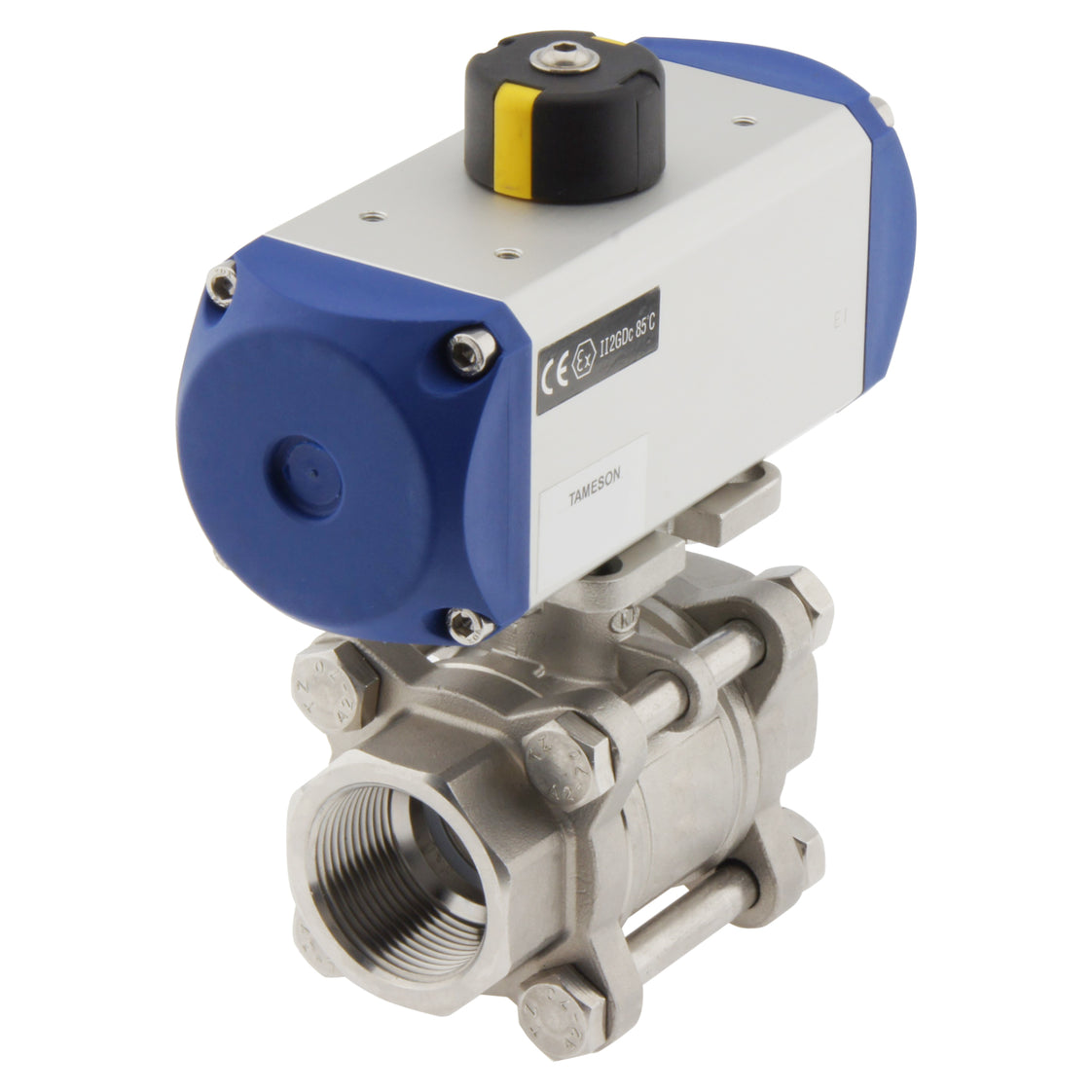 Válvula de bola neumática de 2 vías de acero inoxidable y muelle cerrado G1'' - BL2SA3