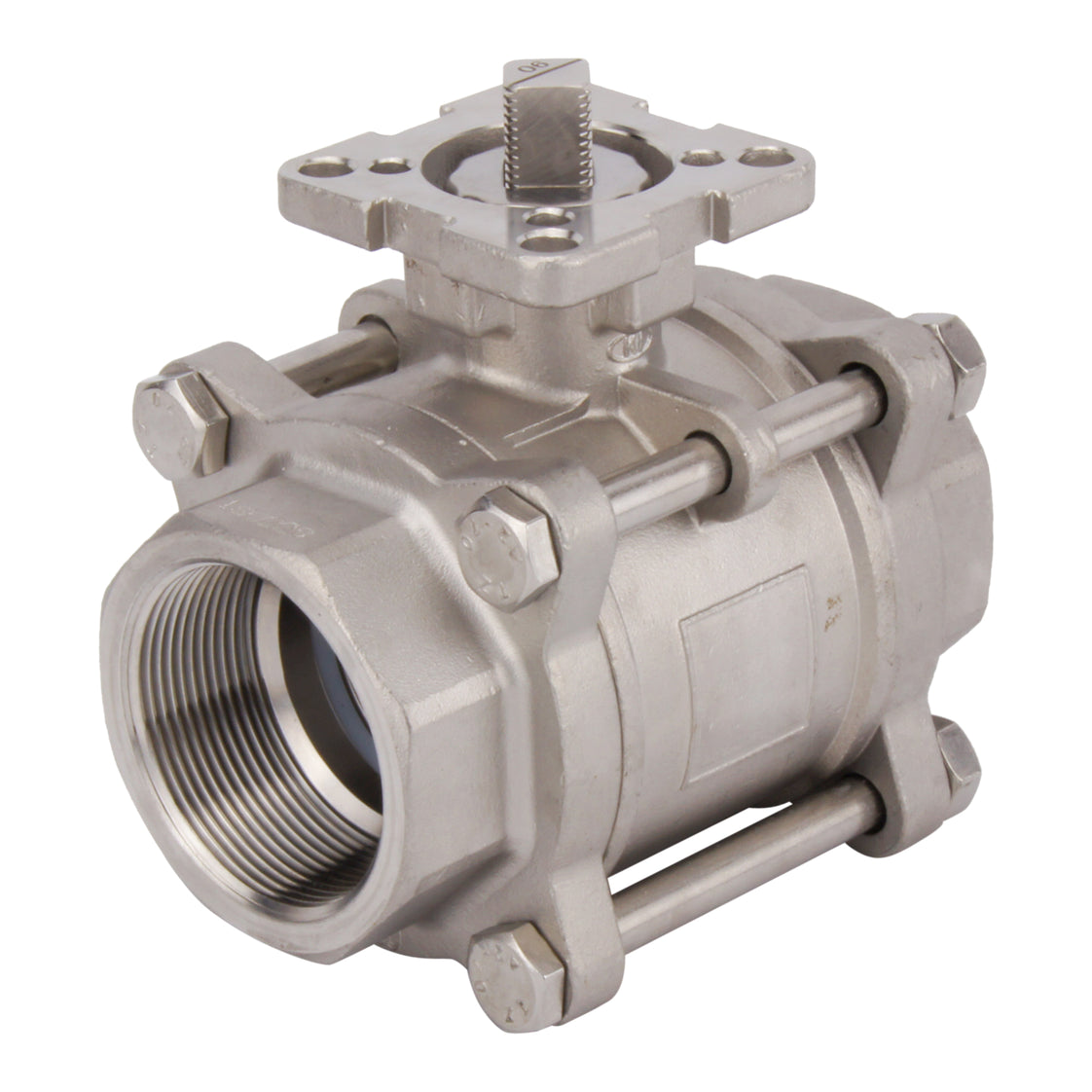 Válvula de bola neumática de 2 vías de acero inoxidable y muelle cerrado G2'' - BL2SA3