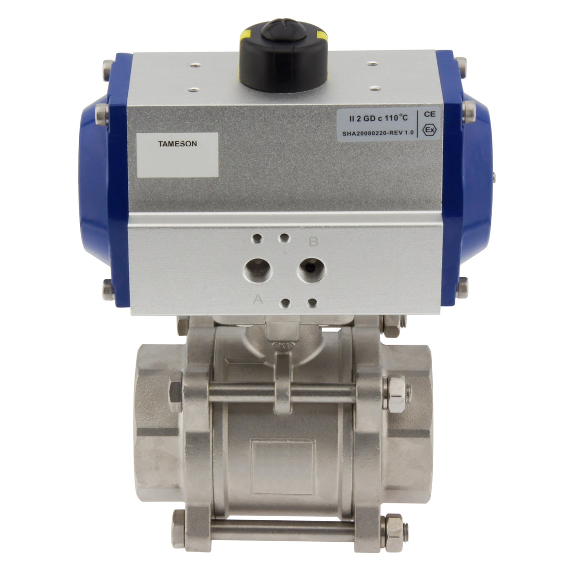 Válvula de bola neumática de acero inoxidable de 2 vías y doble efecto G2-1/2'' - BL2SA3
