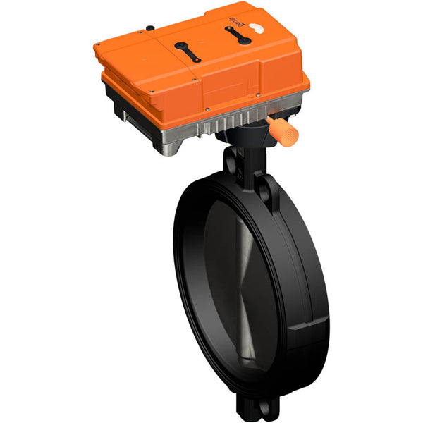 Belimo Válvula Mariposa DN300/PN16 Wafer 24VAC/DC Modulación GGG40 EPDM IP67 ISO 5211 2xSPDT BACnet 35s 160Nm D6300W/PRCA-BAC-S2-T