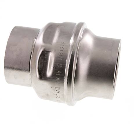 G2 1/2'' Acero Inoxidable 316 Válvula Antirretorno FEP 0.03-16bar (0.44-232psi)
