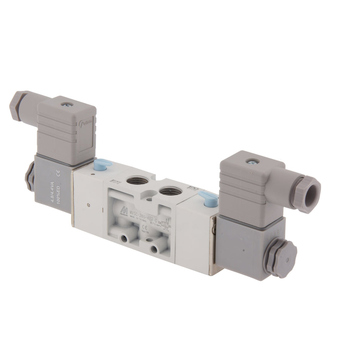 G1/4'' 24V DC 5/2 vías Válvula de solenoide biestable 2-8bar MVSC-260