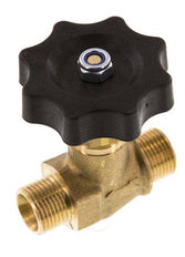 Válvula de aguja de latón G3/8'' macho NBR 40 bar - NLB