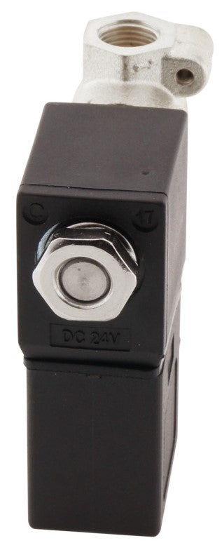 Electroválvula CM-DA 1/8'' NPT Acero inoxidable FKM 0-10bar 12V DC