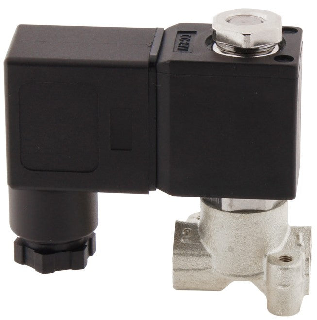 Electroválvula CM-DA 1/8'' Acero inoxidable EPDM 0-10bar 24V DC