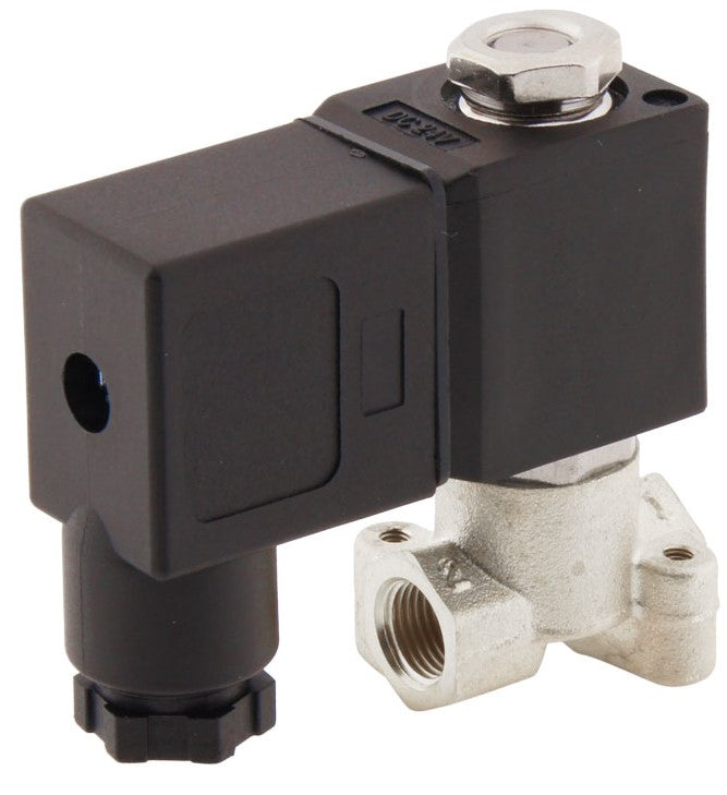 Electroválvula CM-DA 1/8'' NPT Acero inoxidable FKM 0-10bar 120V AC