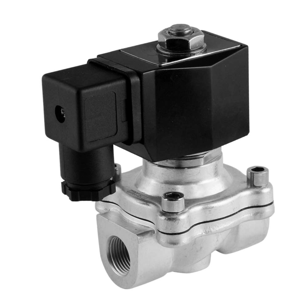 Electroválvula DF-SA 3/8'' Acero inoxidable FKM 0-6bar 12V DC