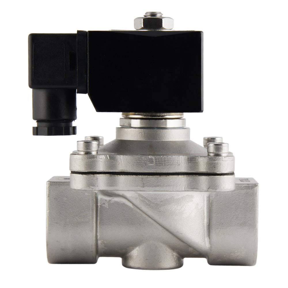 Electroválvula DF-SA 1'' acero inoxidable FKM 0-6bar 12V CC