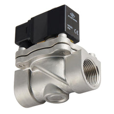 Electroválvula DF-SA 1'' acero inoxidable FKM 0-6bar 12V CC