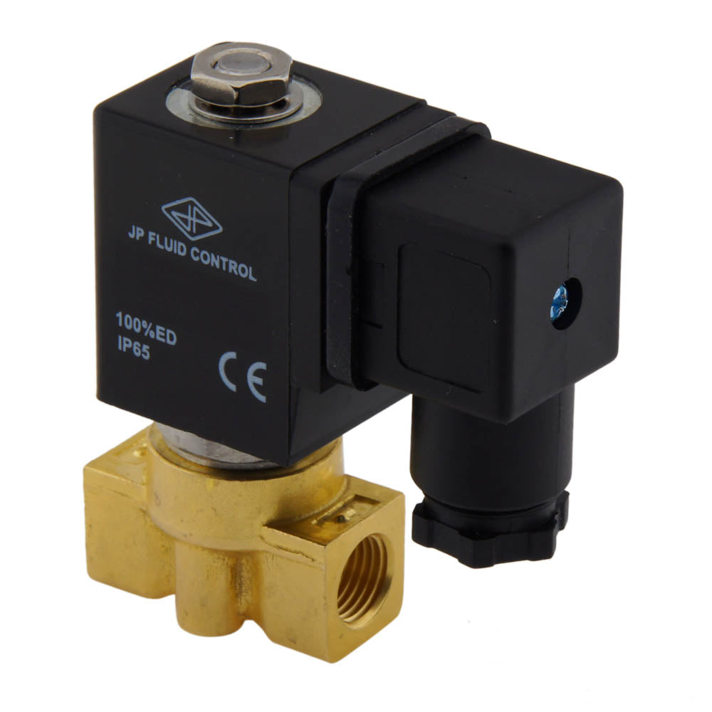 Electroválvula HP-DA 1/4'' alta presión latón FKM 0-100bar 230V CA