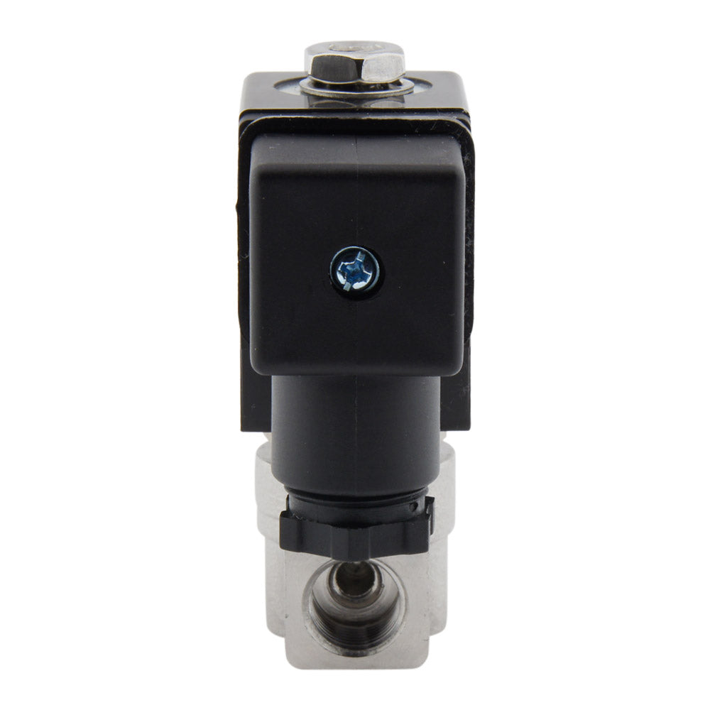 Electroválvula HP-DA 1/4'' Alta Presión Acero Inoxidable PTFE 4-100bar 230V AC