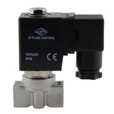 Electroválvula HP-DA 1/4'' Alta Presión Acero Inoxidable PTFE 4-100bar 230V AC