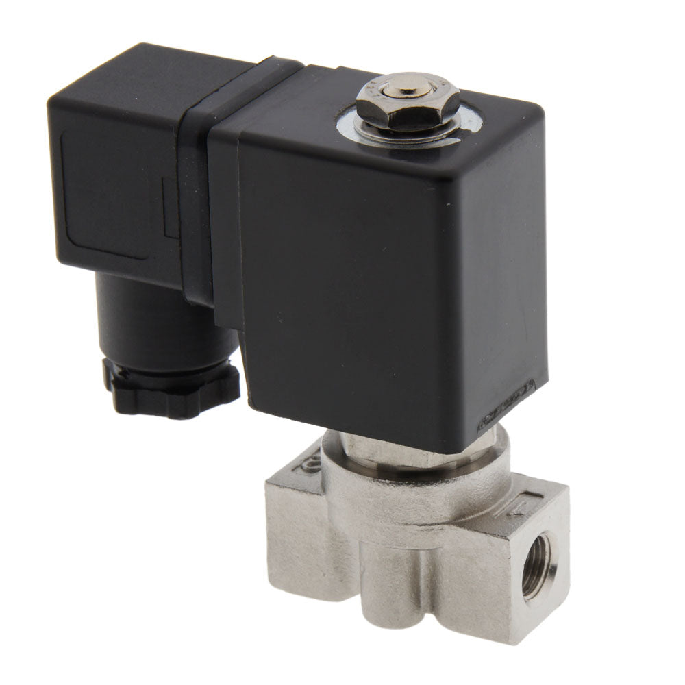 Electroválvula ST-DA 1/8'' acero inoxidable FKM 0-13bar 24V DC
