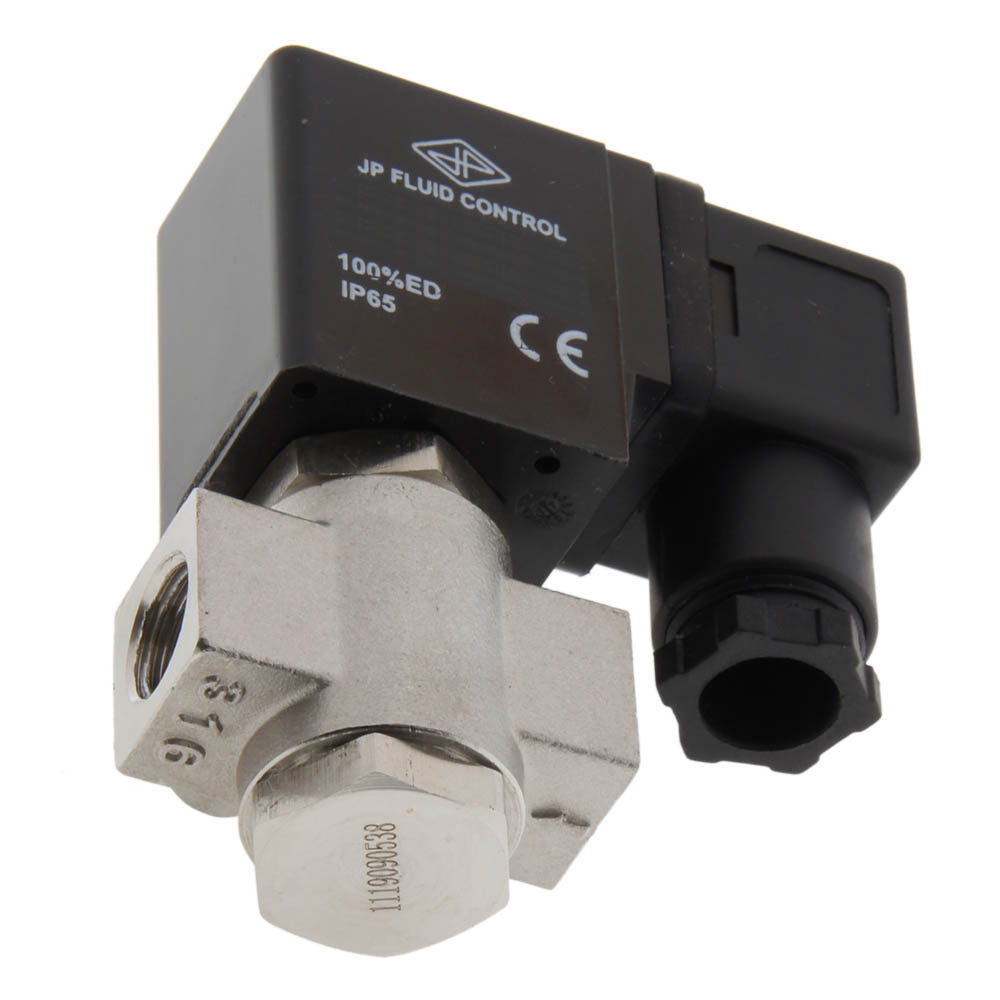 Electroválvula ST-DB 1/4'' NO acero inoxidable EPDM 0-12bar 12V DC