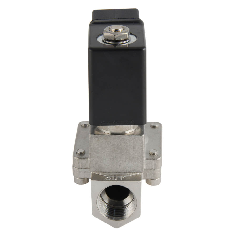 Electroválvula ST-IA 1/2'' NPT acero inoxidable EPDM 0,5-16bar 380V AC