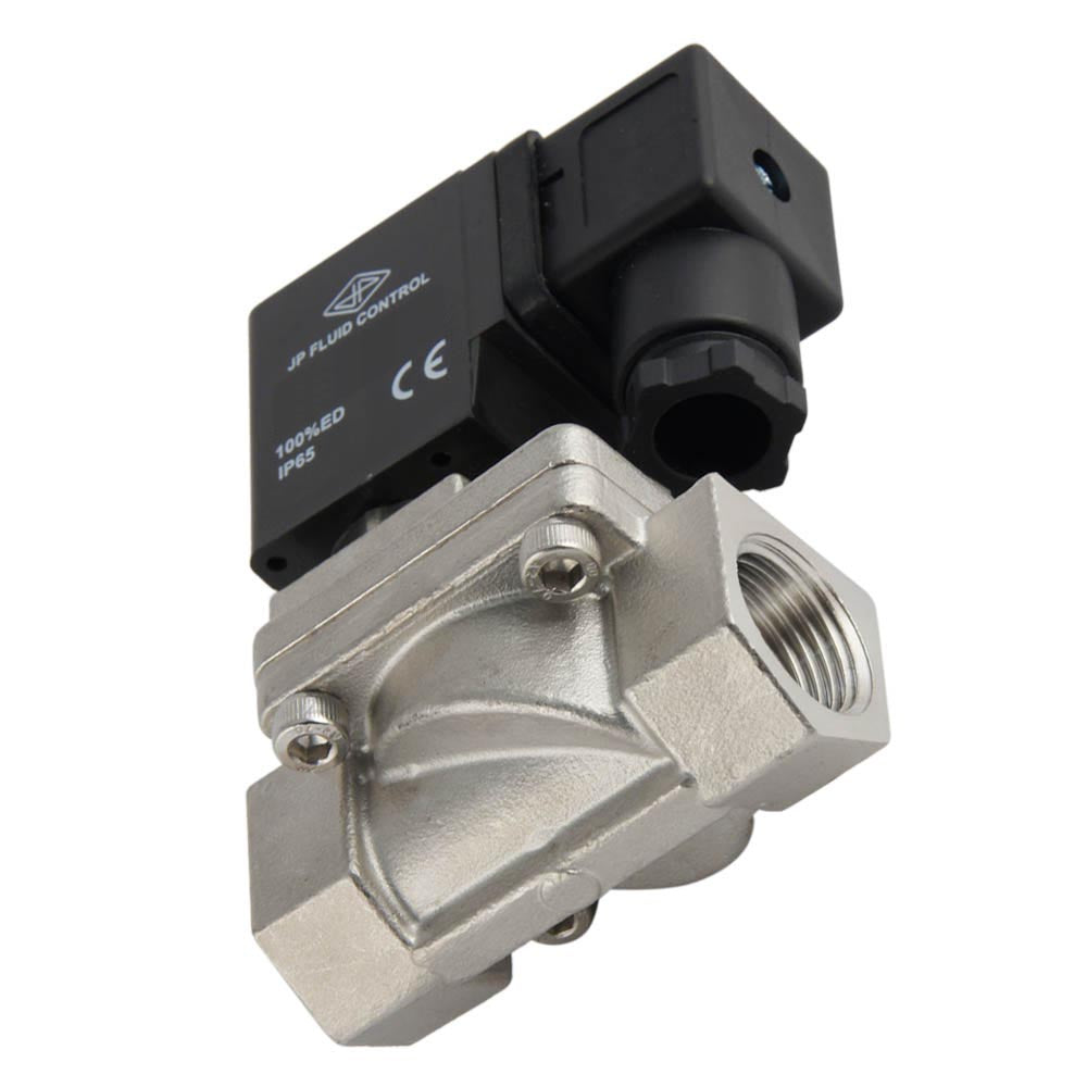 Electroválvula ST-IA 1/2'' acero inoxidable FKM 0,5-16bar 12V DC