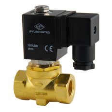 Electroválvula ST-SA 3/8'' NPT latón FKM 0-16bar 380V AC