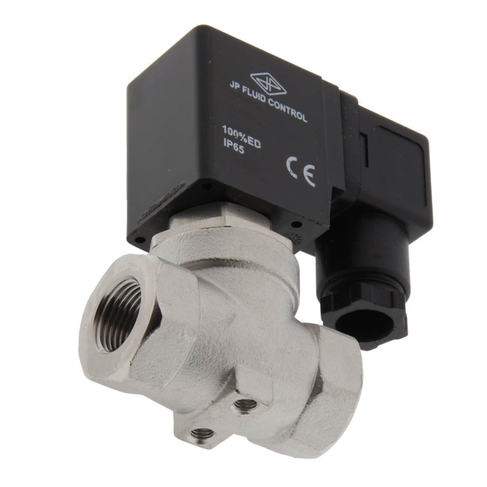 Electroválvula ST-SA 3/8'' acero inoxidable FKM 0-10bar 12V DC