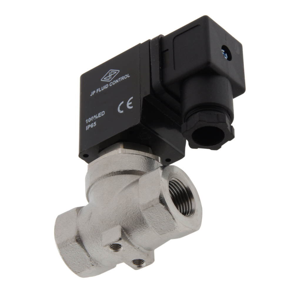 Electroválvula ST-SA 3/8'' NPT acero inoxidable EPDM 0-10bar 24V DC
