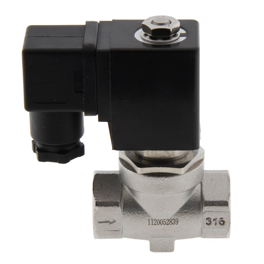 Electroválvula ST-SA 3/8'' NPT acero inoxidable FKM 0-16bar 24V AC