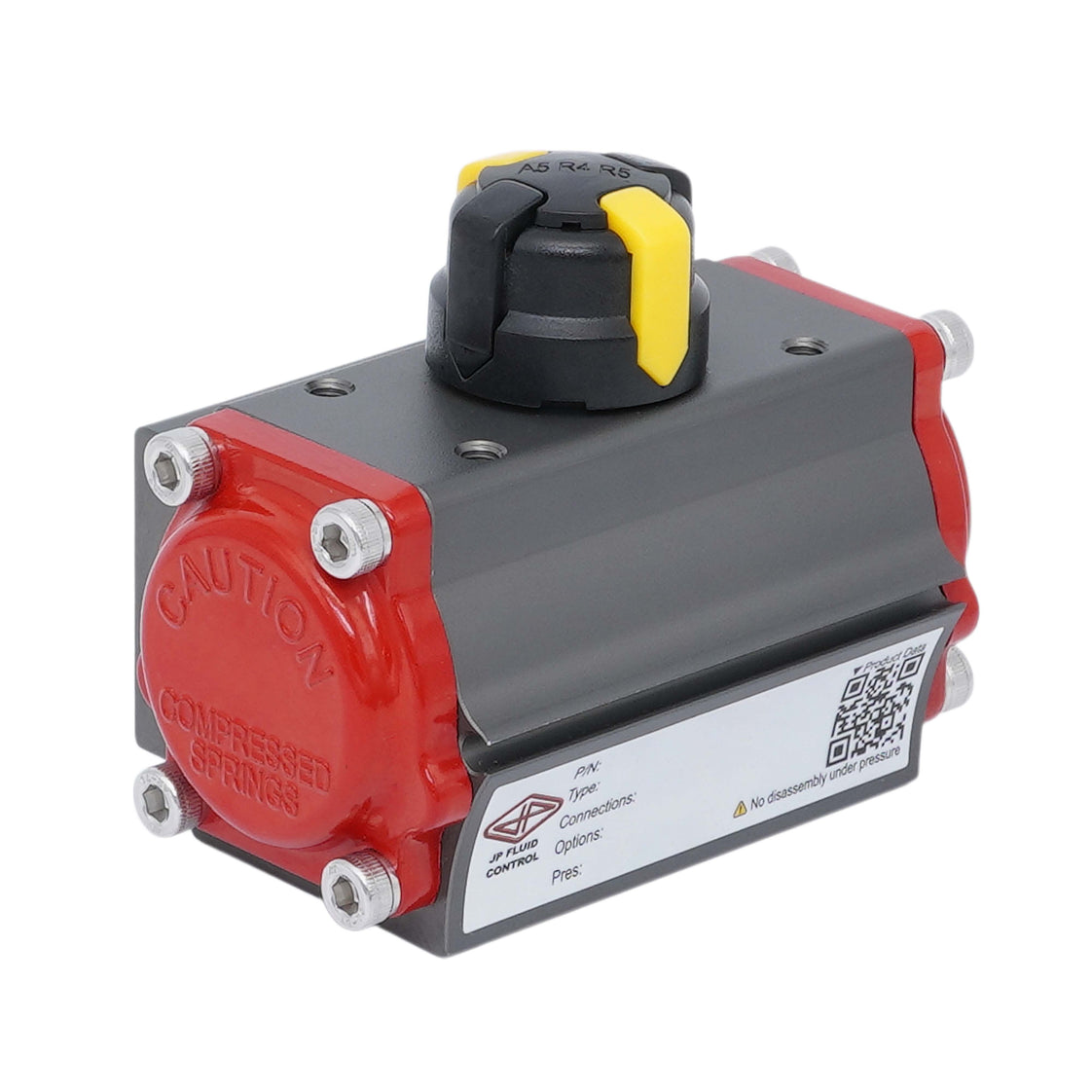 Actuador Neumático De Cremallera Y Piñón Cierre Por Resorte 1.4Nm @ 6bar F03/F05 Roscas NPT - PR02A-N