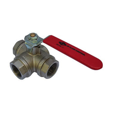70 - G1-1/4'' 3-Way (L) Ball Valve F/F/F