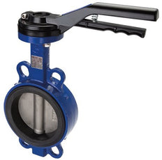 DN100 (4 inch) PN10 Wafer Butterfly Valve GG25-Stainless steel-FKM