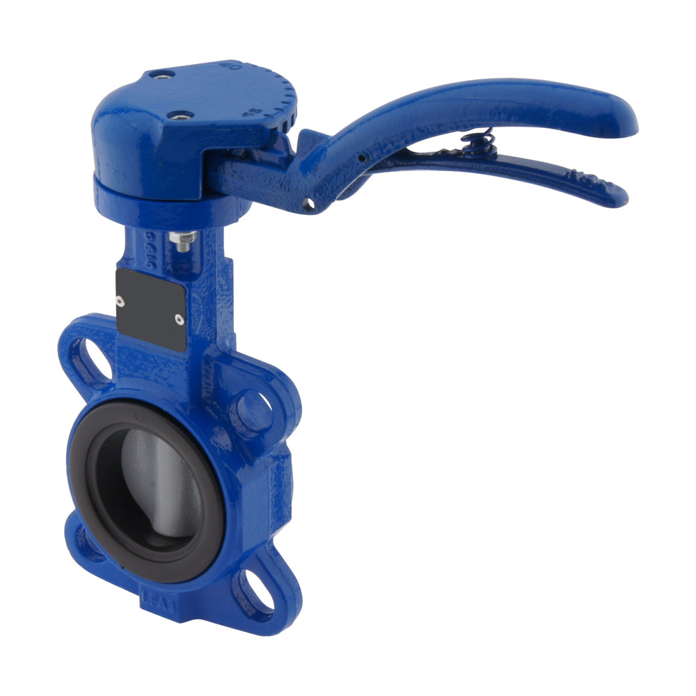 DN65 (2-1/2 inch) PN16 Wafer Butterfly Valve GGG40-Stainless steel-NBR (Composite)