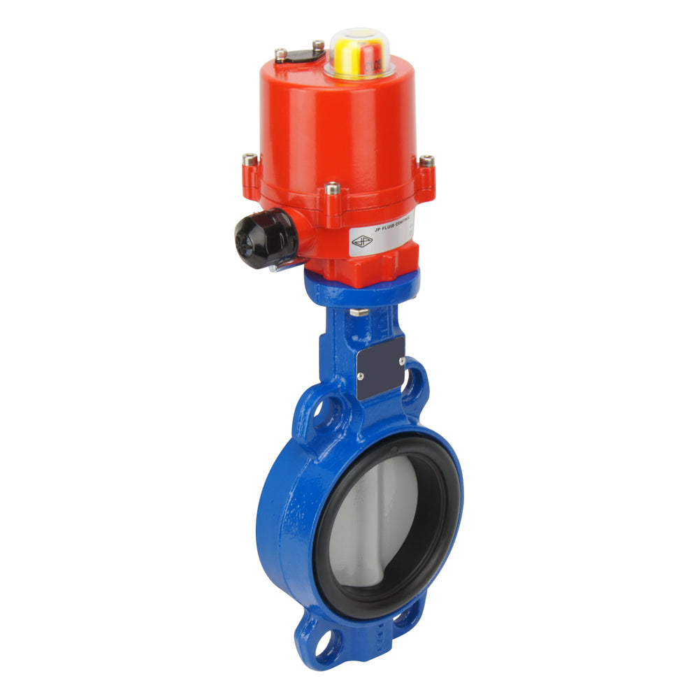 DN65 (2-1/2 inch) 24VDC Wafer Electric Butterfly Valve GG25-Cast iron-EPDM - BFLW