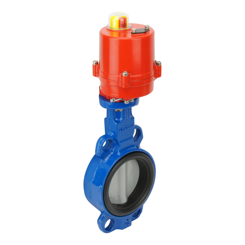 DN50 (2 inch) 24VAC Wafer Electric Butterfly Valve Stainless Steel-Stainless Steel-EPDM - BFLW