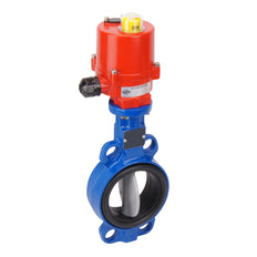 DN80 (3 inch) 24VDC Wafer Electric Butterfly Valve Stainless Steel-Stainless Steel-EPDM - BFLW