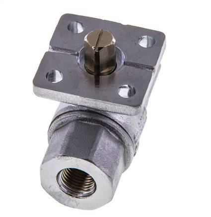 Rp1/4'' Brass Ball Valve 2-Way ISO-Top PN40 - BL2BA