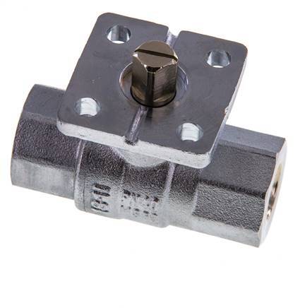 Rp1/4'' Brass Ball Valve 2-Way ISO-Top PN40 - BL2BA