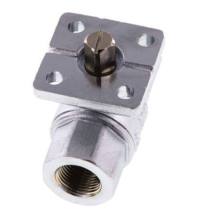Rp3/8'' Brass Ball Valve 2-Way ISO-Top PN40 - BL2BA