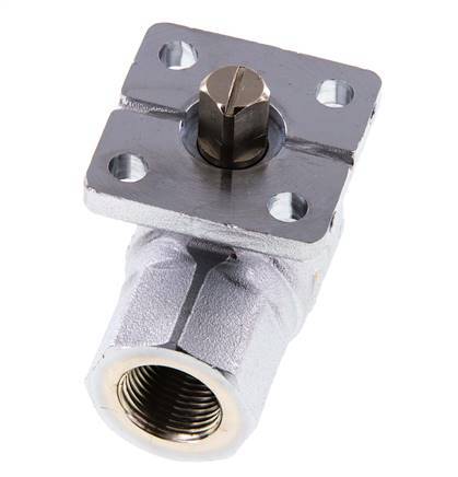 Rp3/8'' Brass Ball Valve 2-Way ISO-Top PN40 - BL2BA