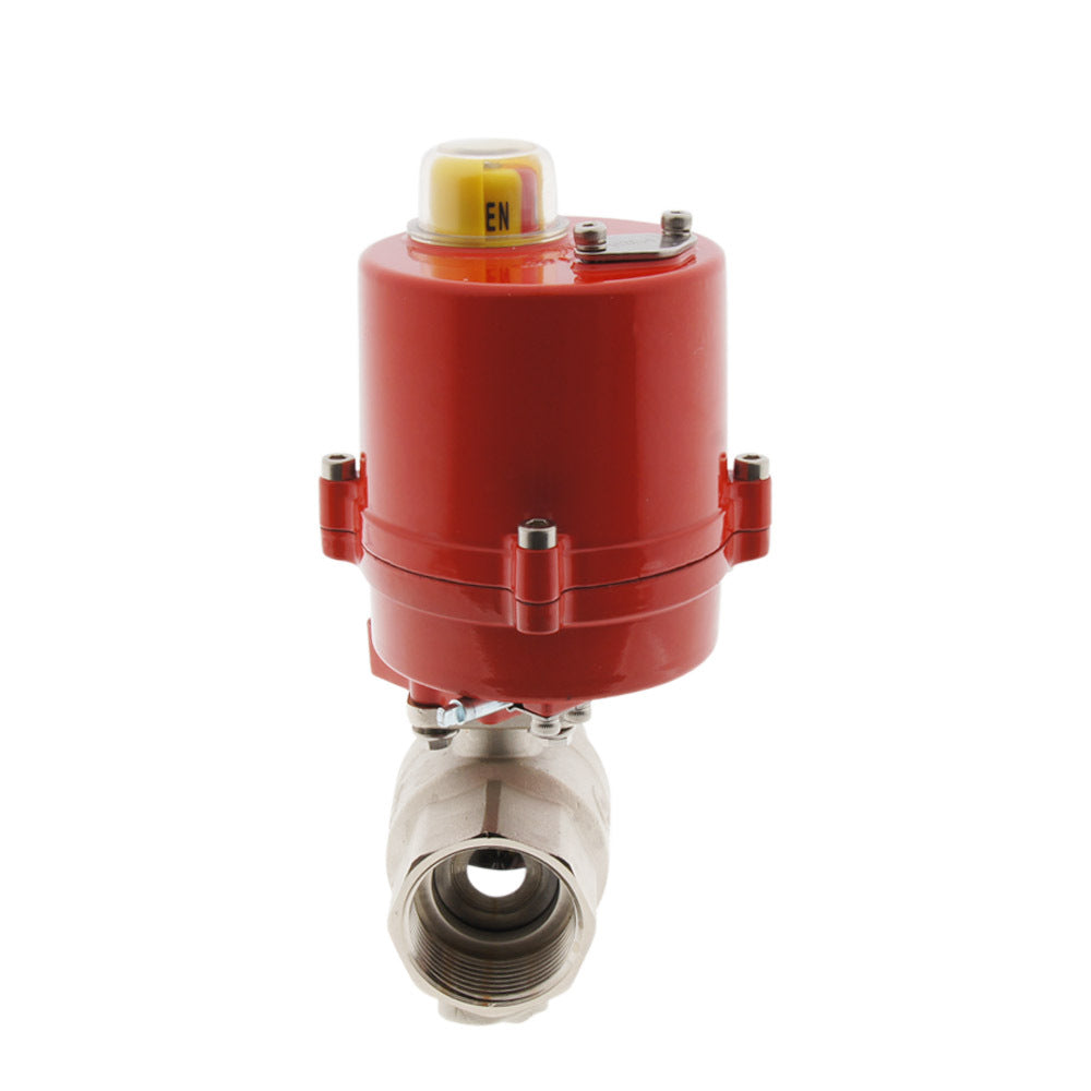 Rp1/4'' 120V AC 2-Way Brass Electrical Ball Valve - BL2BA