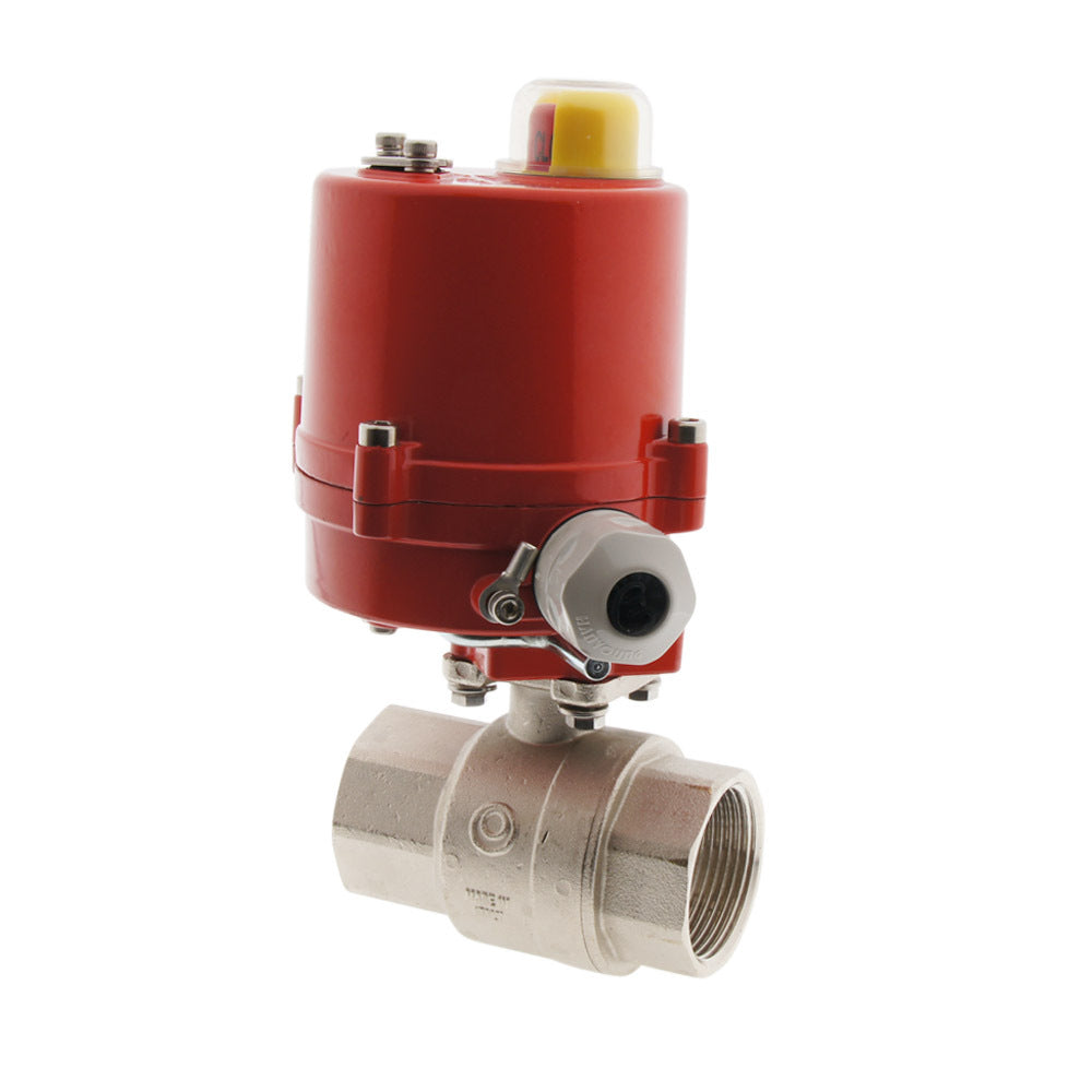 G1'' 24V AC 2-Way Brass Electrical Ball Valve - BL2BA