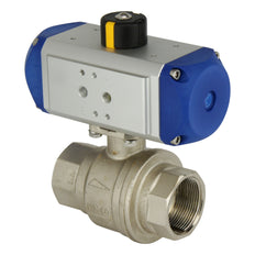 G1-1/4'' 2-Way Brass Pneumatic Ball Valve Double Acting - BL2BA