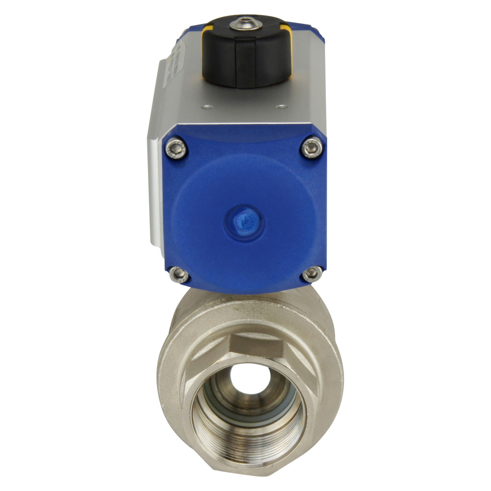 G1/4'' 2-Way Brass Pneumatic Ball Valve Spring Closed - BL2BA