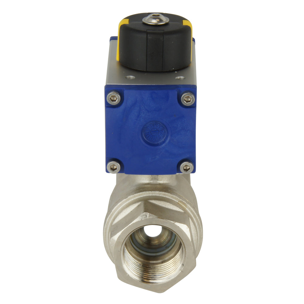 G3/8'' 2-Way Brass Pneumatic Ball Valve Double Acting - BL2BA