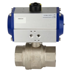 G3'' 2-Way Brass Pneumatic Ball Valve Spring Closed - BL2BA